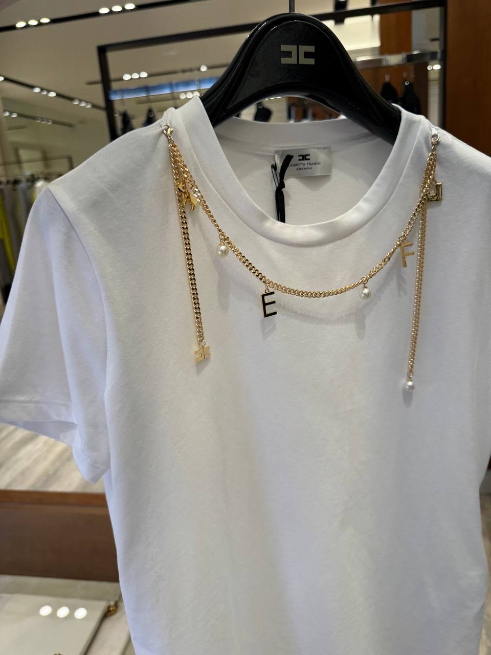 ELISABETTA FRANCHI T-shirt and Polo side view - Women's luxury Clothes