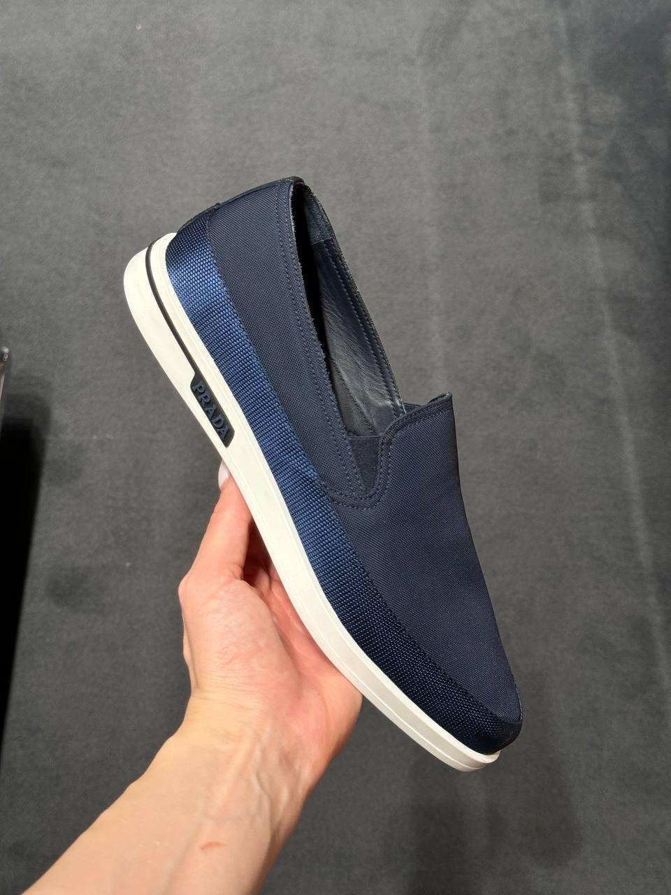 PRADA Moccasins front view - Men's luxury Shoes