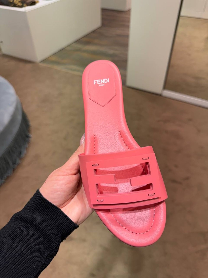 FENDI Slides side view - Women's luxury Shoes