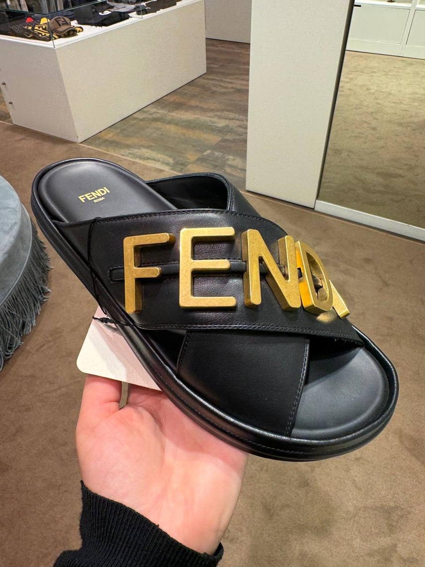 FENDI Slides front view - Women's luxury Shoes