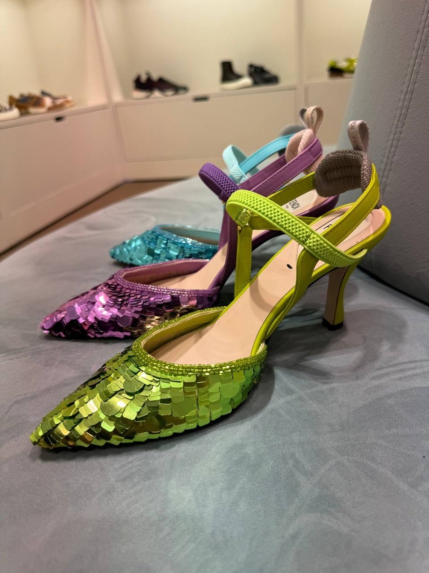 FENDI Sandals side view - Women's luxury Shoes