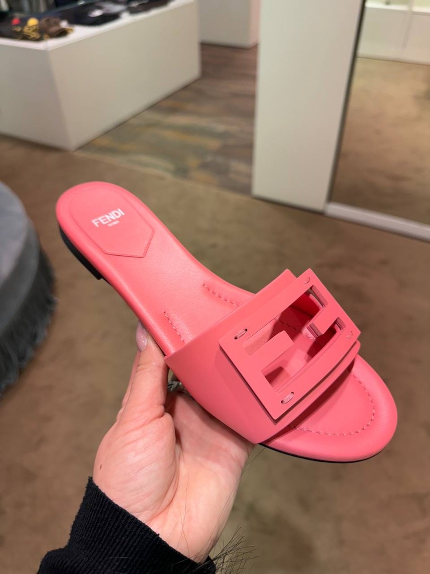 FENDI Slides side view - Women's luxury Shoes