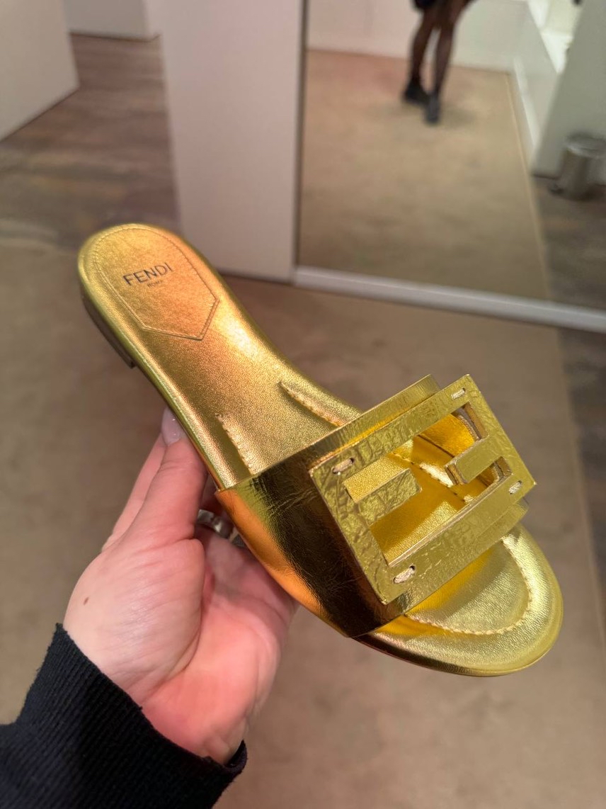 FENDI Slides front view - Women's luxury Shoes