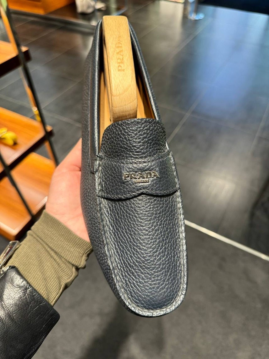 PRADA Moccasins side view - Men's luxury Shoes
