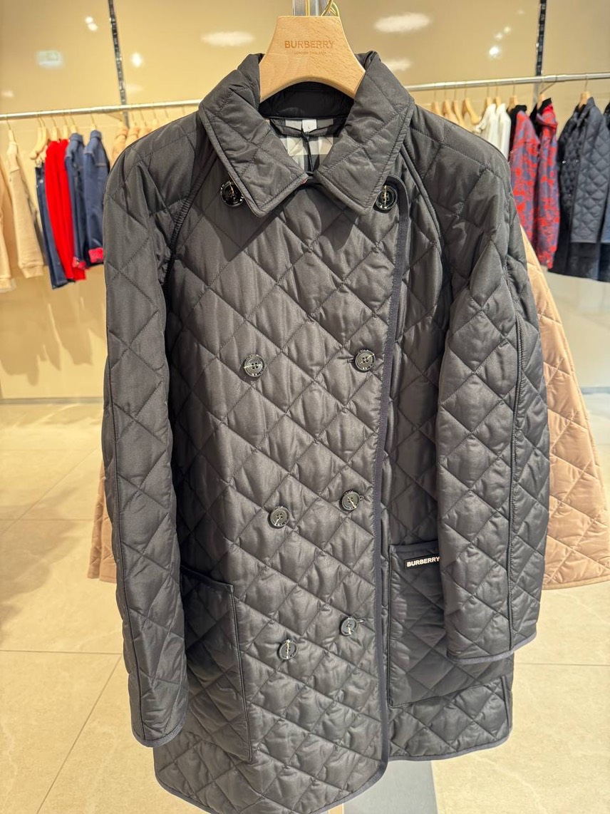 BURBERRY Down jacket front view - Women's luxury Clothes