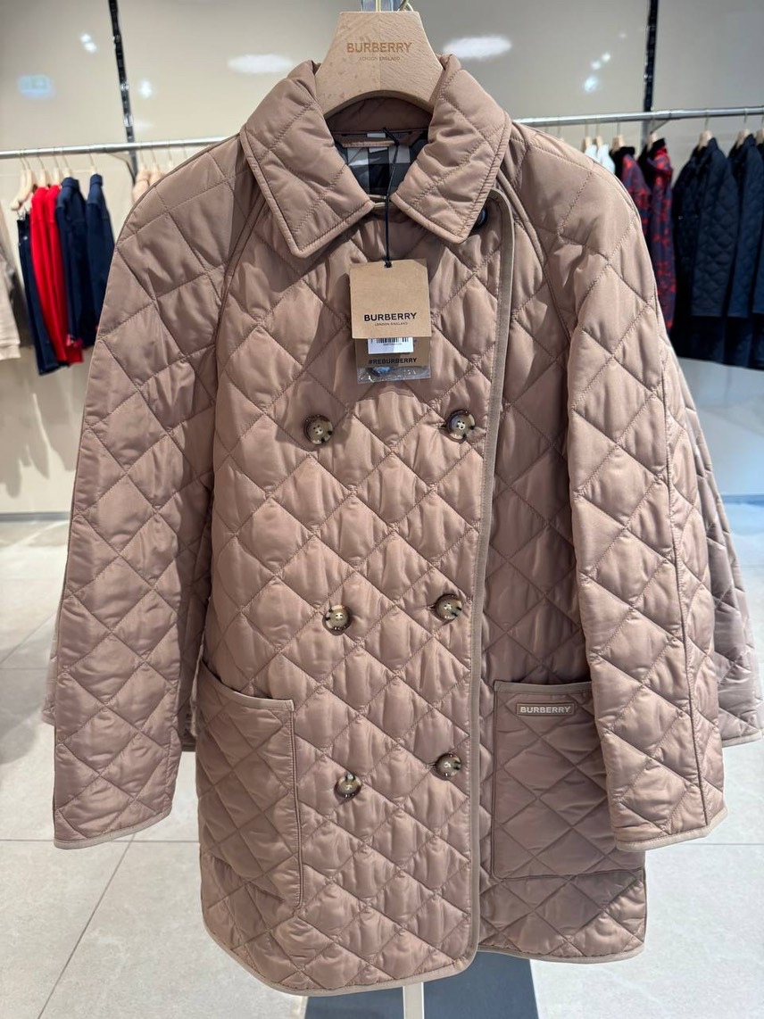 BURBERRY Down jacket side view - Women's luxury Clothes