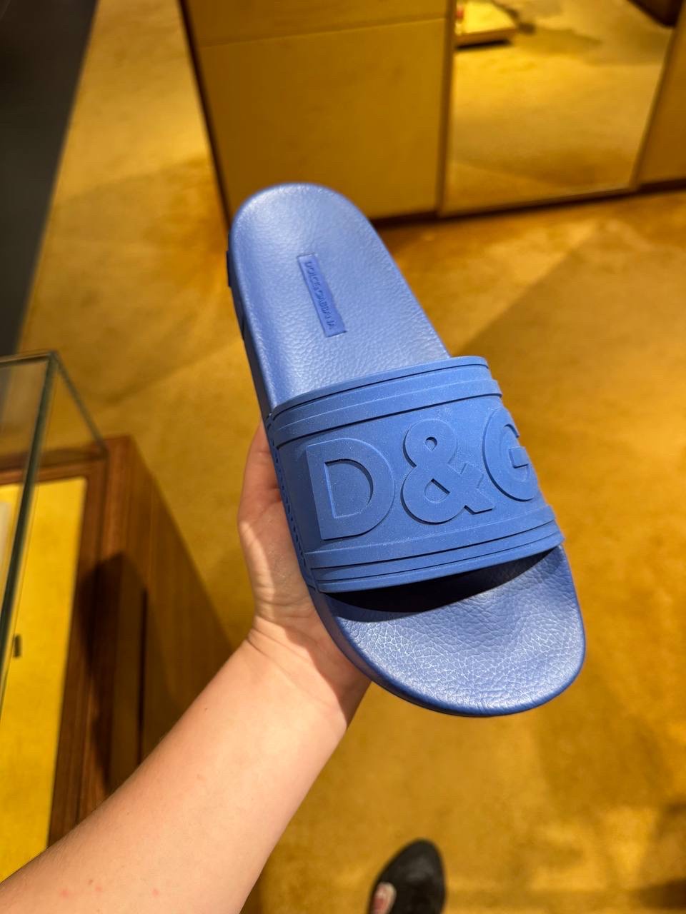 DOLCE & GABBANA Slides side view - Men's luxury Shoes