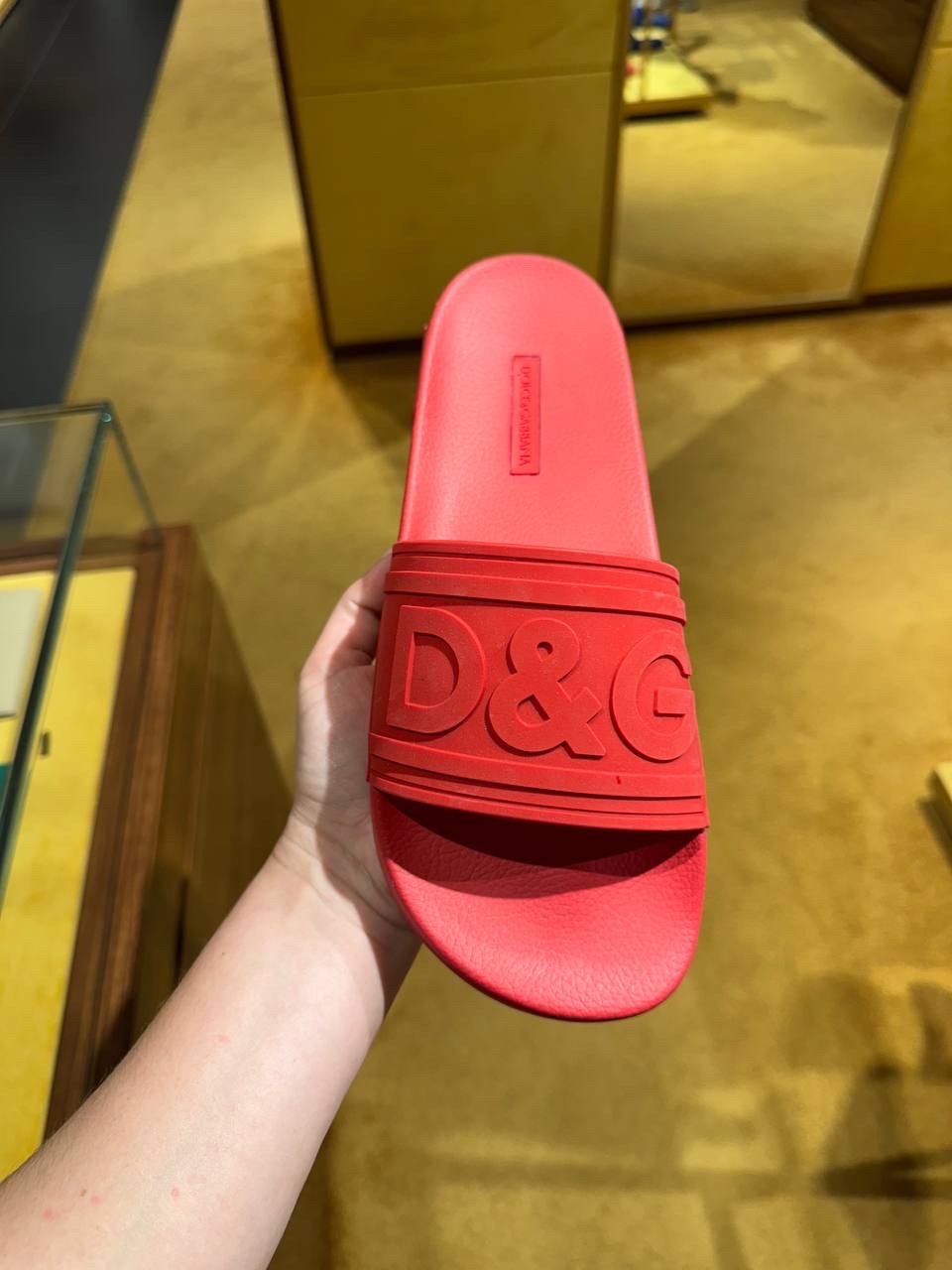 DOLCE & GABBANA Slides side view - Men's luxury Shoes
