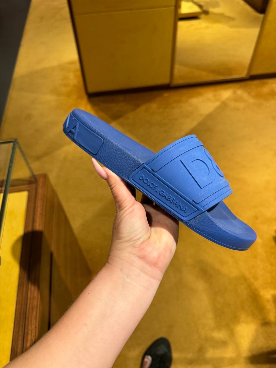 DOLCE & GABBANA Slides front view - Men's luxury Shoes