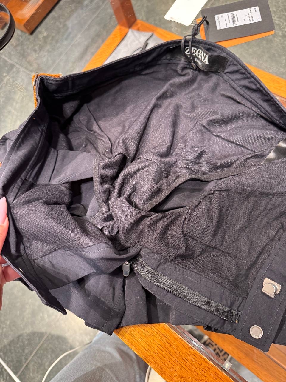 ERMENEGILDO ZEGNA Shorts side view - Men's luxury Clothes