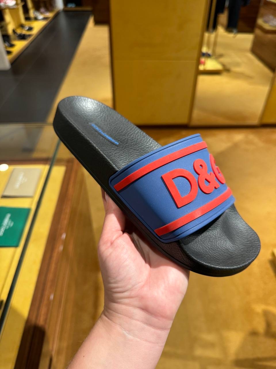 DOLCE & GABBANA Slides front view - Men's luxury Shoes
