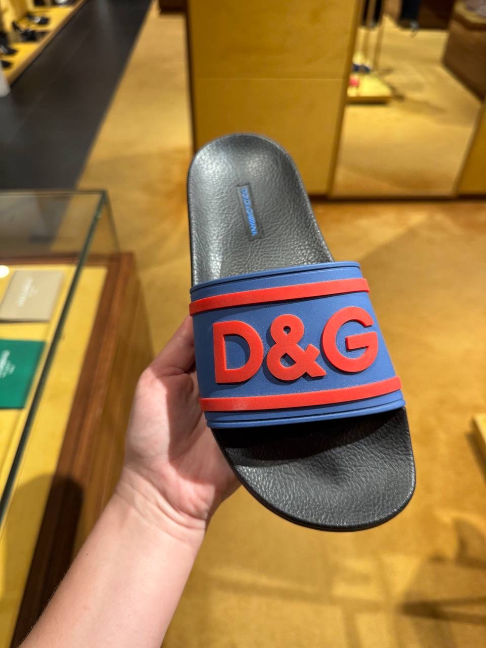 DOLCE & GABBANA Slides side view - Men's luxury Shoes