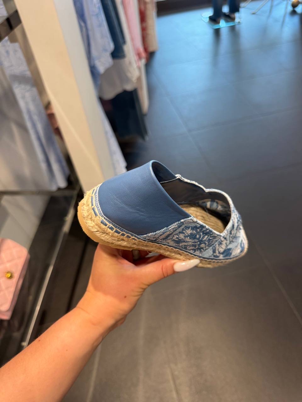 VERSACE Espadrilles side view - Women's luxury Shoes