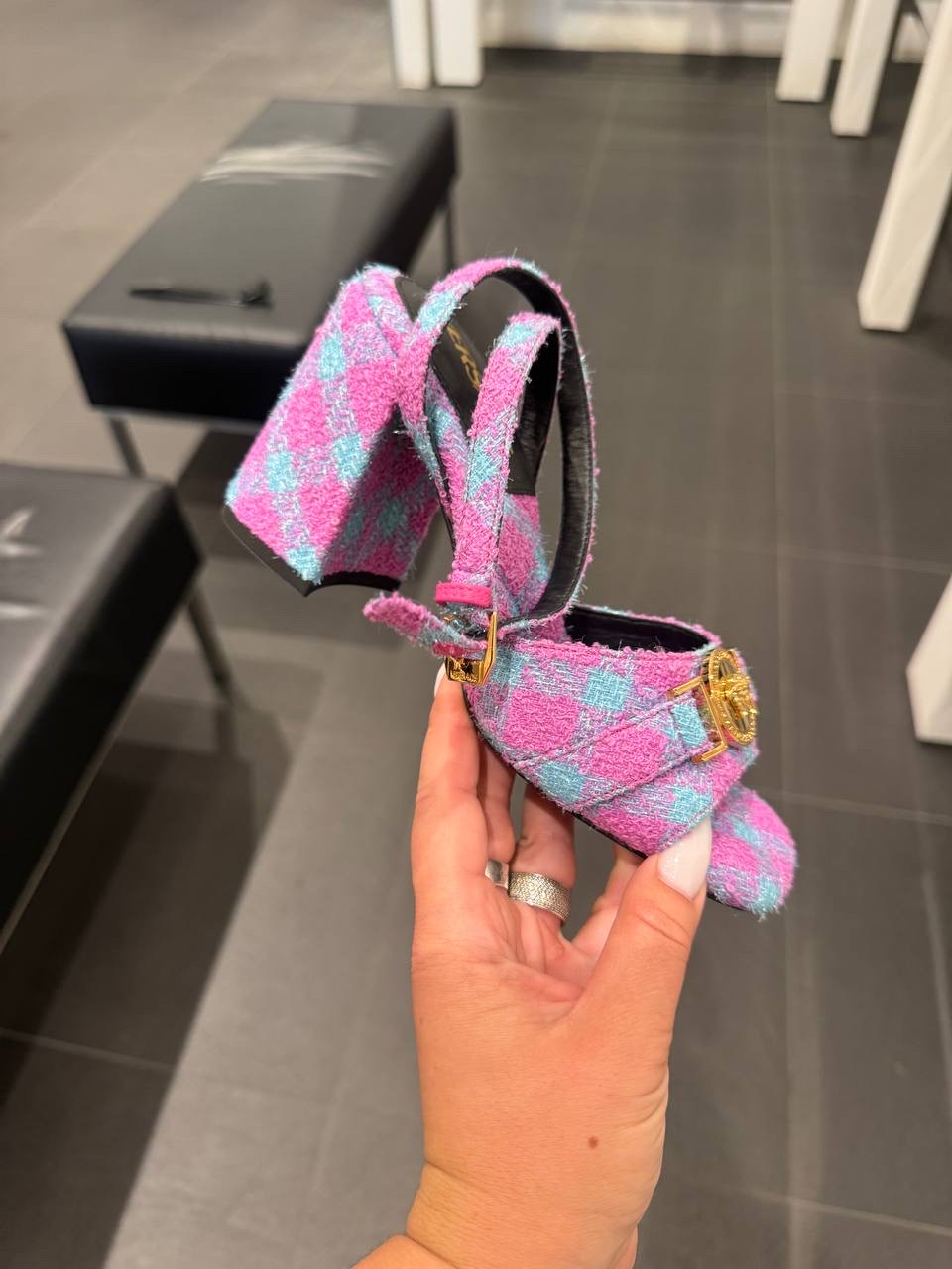 VERSACE Sandals front view - Women's luxury Shoes