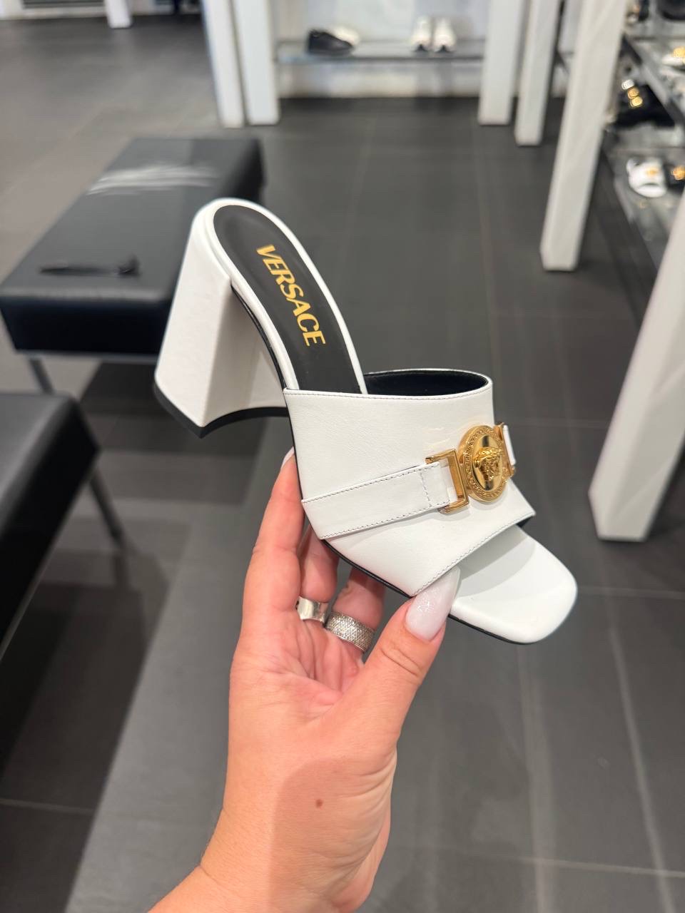 VERSACE Sandals front view - Women's luxury Shoes