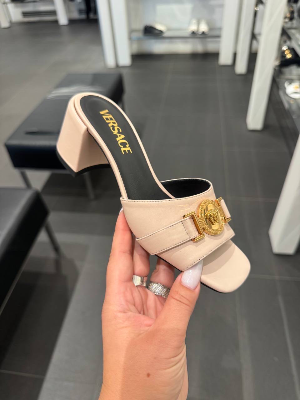 VERSACE Sandals front view - Women's luxury Shoes