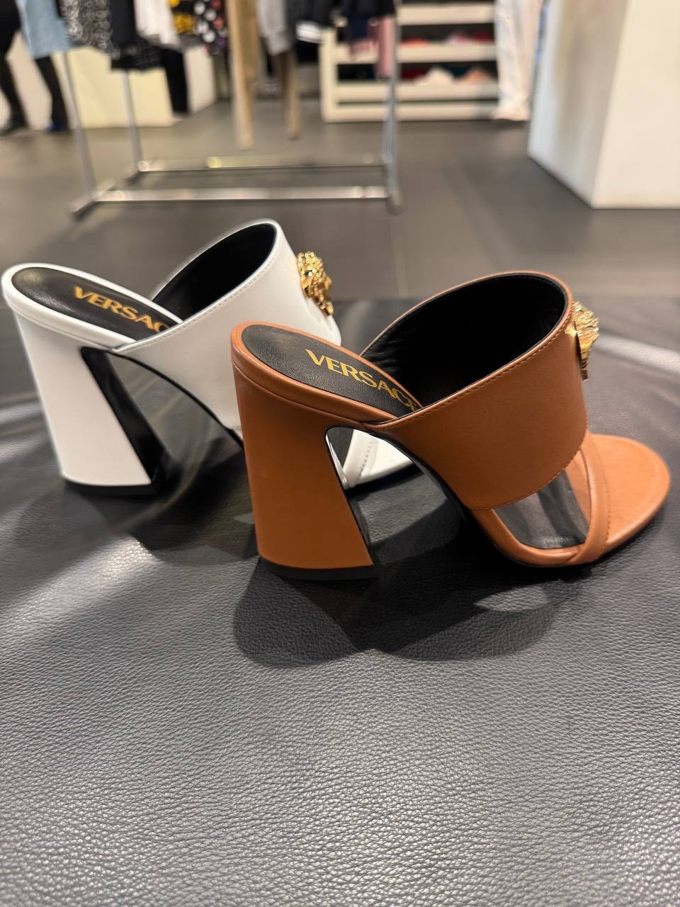 VERSACE Sandals side view - Women's luxury Shoes