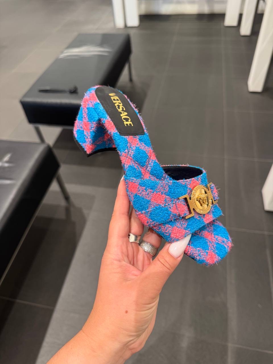 VERSACE Sandals front view - Women's luxury Shoes