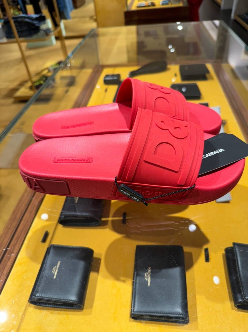 DOLCE & GABBANA Slides front view - Men's luxury Shoes