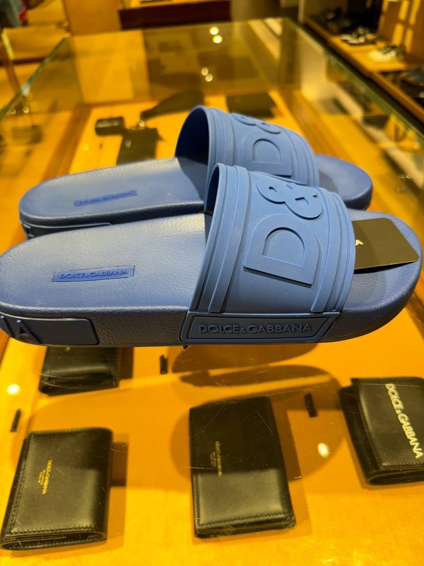DOLCE & GABBANA Slides front view - Men's luxury Shoes