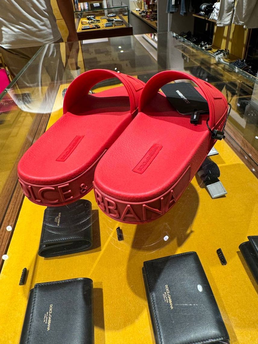 DOLCE & GABBANA Slides side view - Men's luxury Shoes
