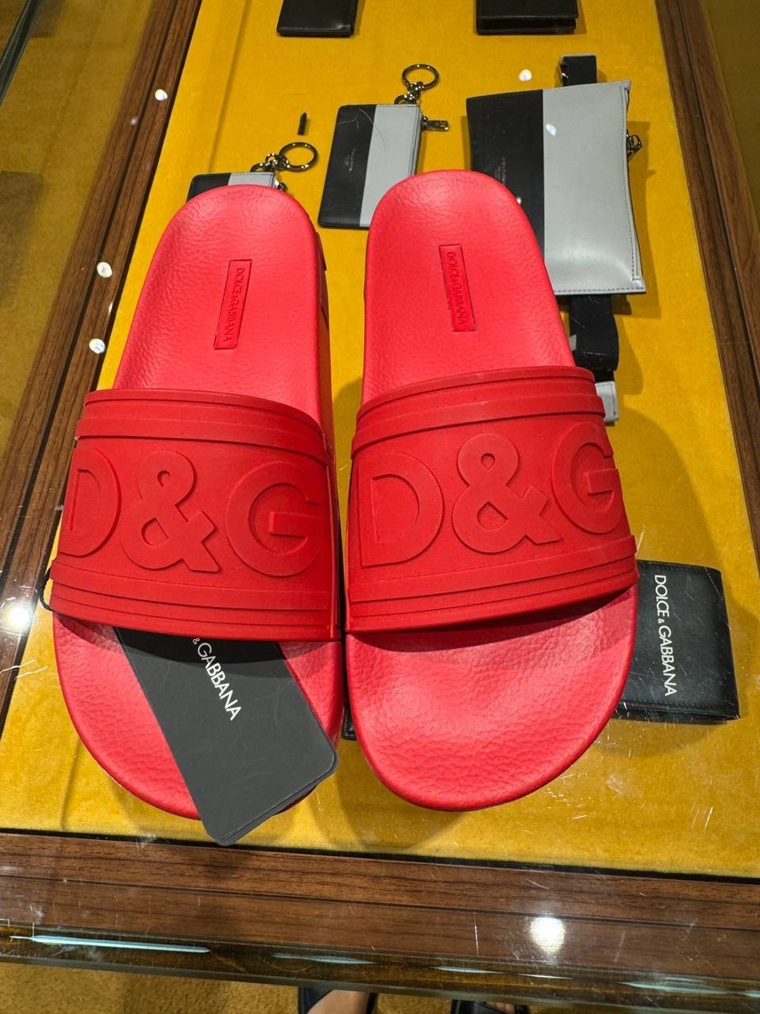 DOLCE & GABBANA Slides side view - Men's luxury Shoes