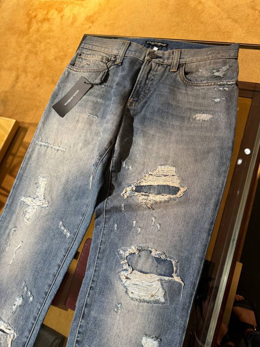 DOLCE & GABBANA Denim side view - Men's luxury Clothes