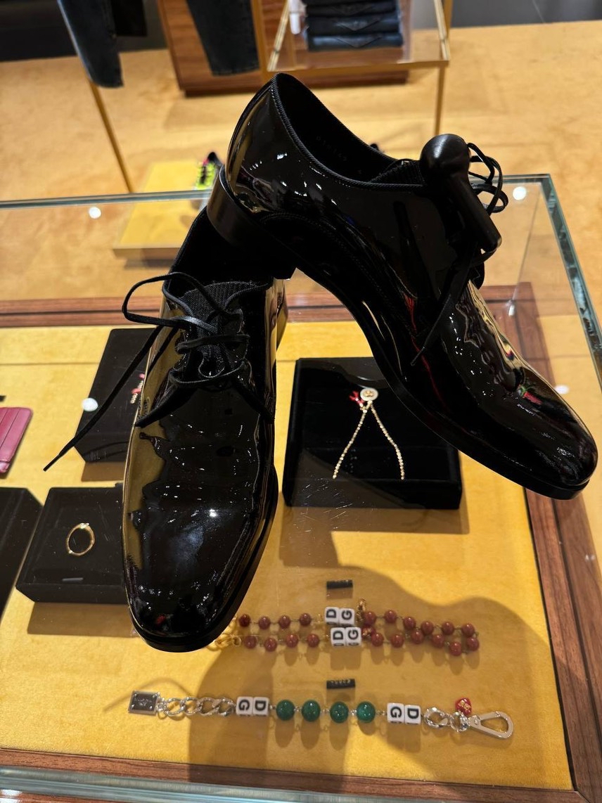 DOLCE & GABBANA Lace-up shoes side view - Men's luxury Shoes