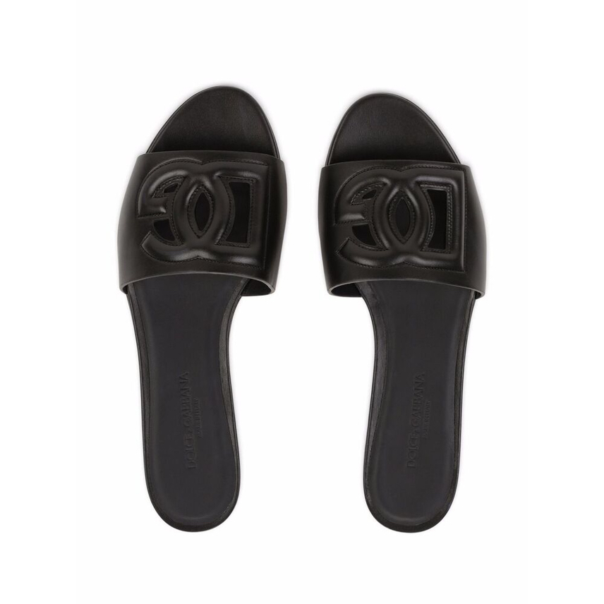 DOLCE & GABBANA Slides front view - Women's luxury Shoes
