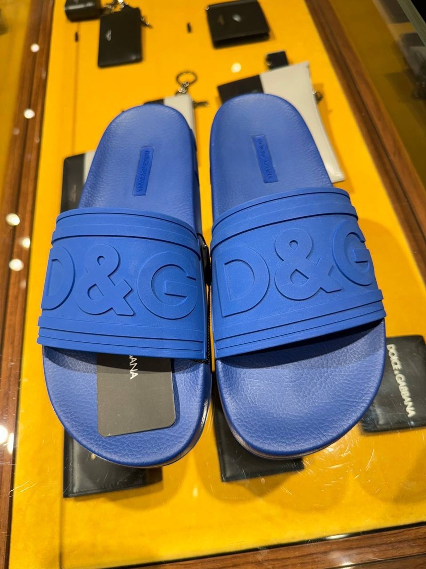 DOLCE & GABBANA Slides side view - Men's luxury Shoes