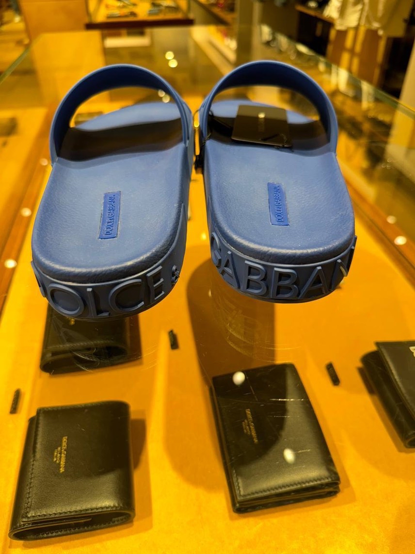 DOLCE & GABBANA Slides side view - Men's luxury Shoes