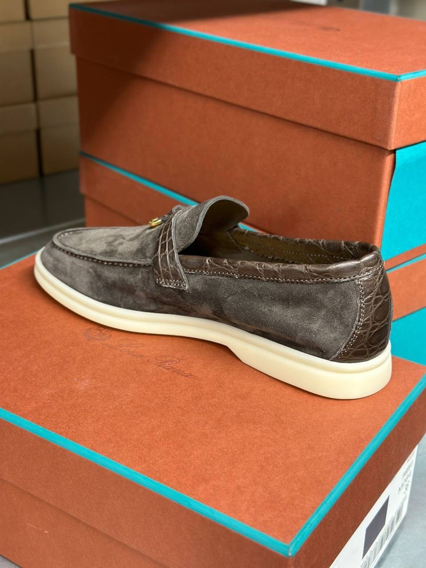 LORO PIANA Moccasins side view - Women's luxury Shoes