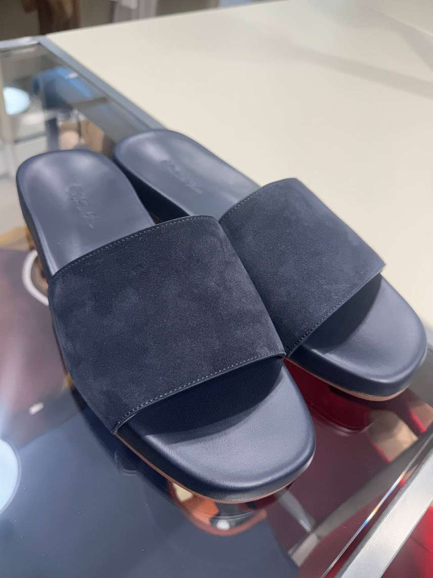 LORO PIANA Slides side view - Men's luxury Shoes