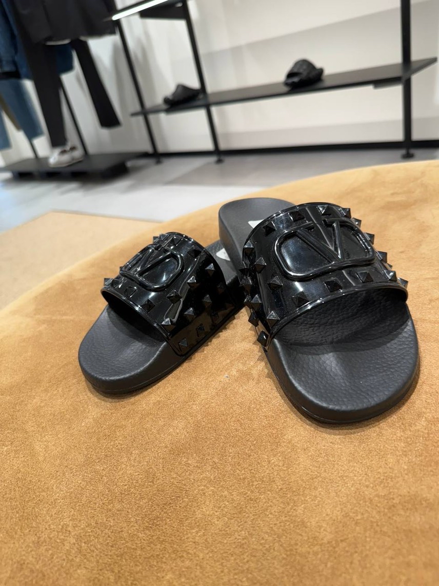 VALENTINO GARAVANI Slides side view - unisex luxury Shoes