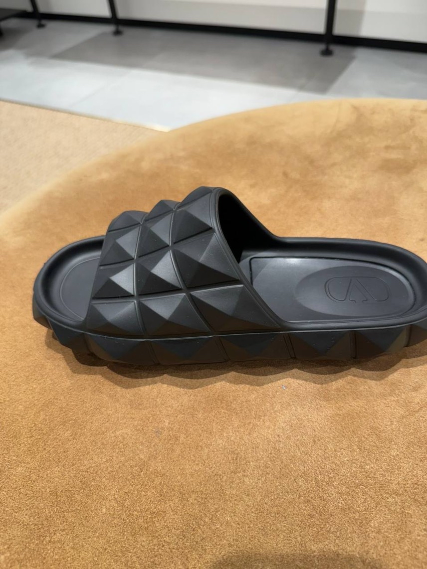 VALENTINO GARAVANI Slides front view - Men's luxury Shoes