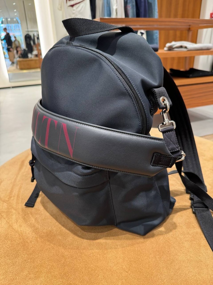 VALENTINO GARAVANI Backpack side view - unisex luxury Bags
