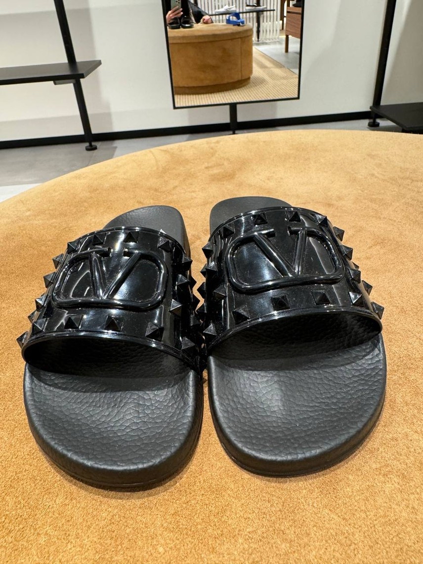 VALENTINO GARAVANI Slides front view - unisex luxury Shoes