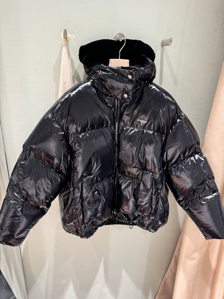 PRADA Down jacket front view - Women's luxury Clothes
