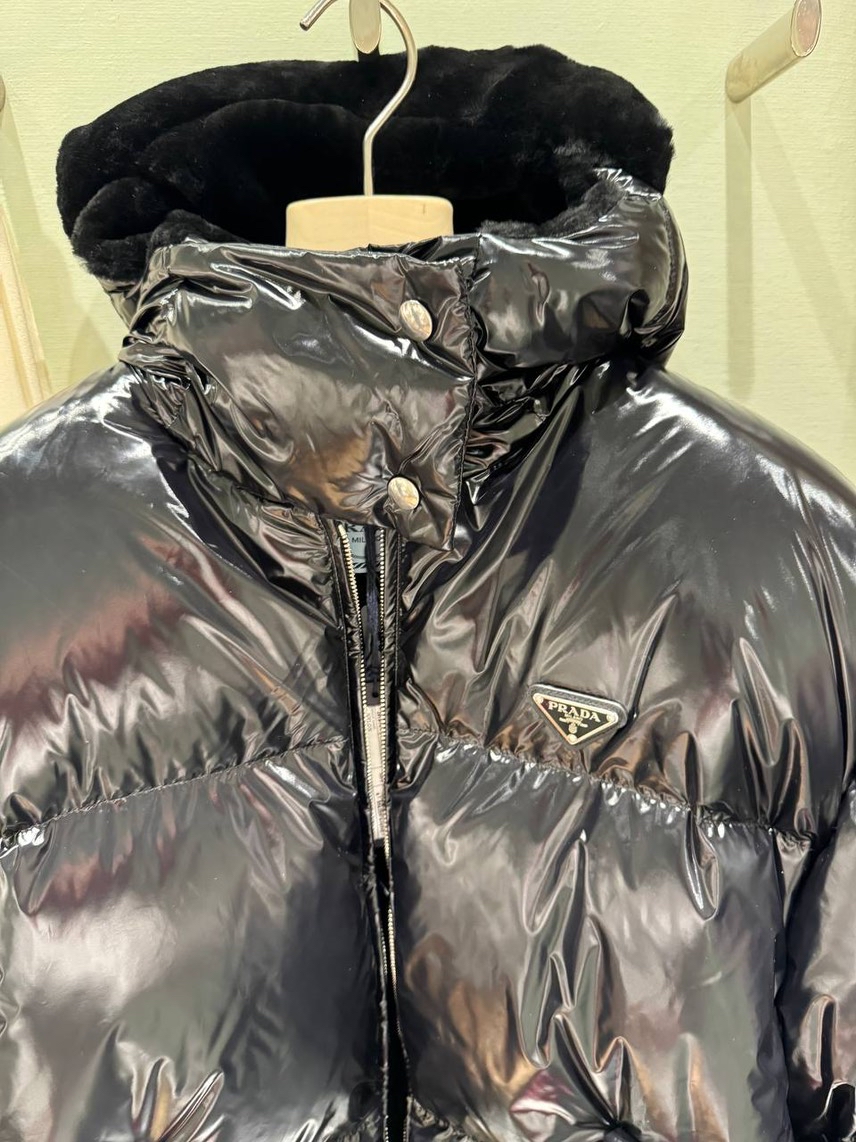 PRADA Down jacket side view - Women's luxury Clothes