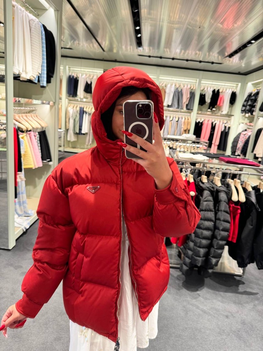 PRADA Down jacket side view - Women's luxury Clothes