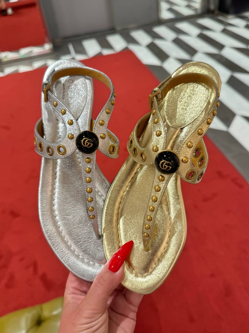 GUCCI Sandals side view - Women's luxury Shoes