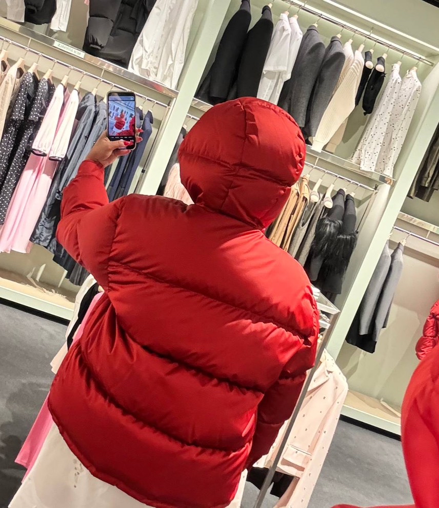 PRADA Down jacket side view - Women's luxury Clothes