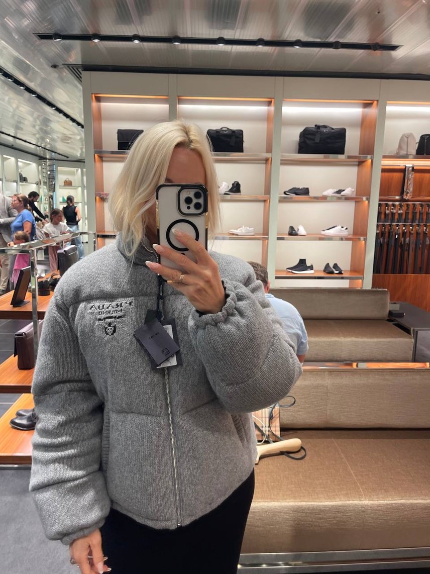 PRADA Down jacket side view - Women's luxury Clothes