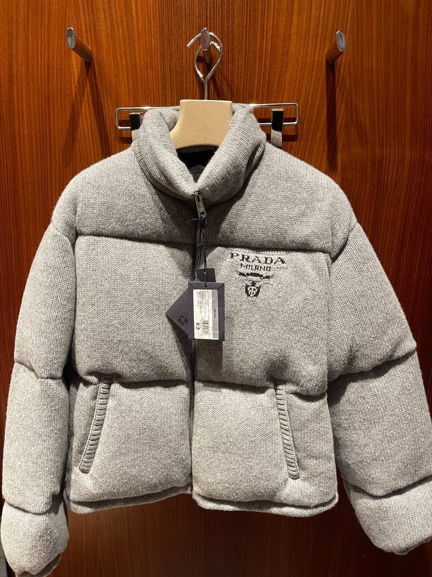 PRADA Down jacket front view - Women's luxury Clothes