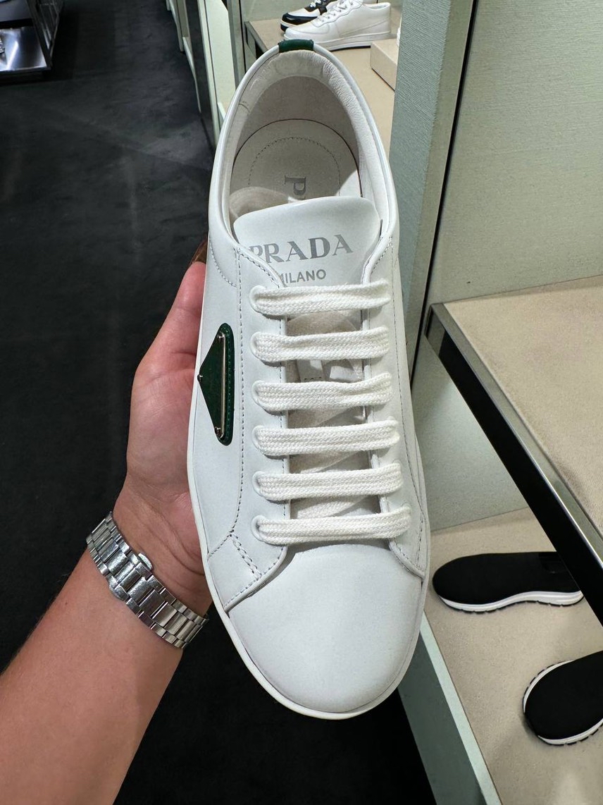 PRADA Sneakers side view - Women's luxury Shoes