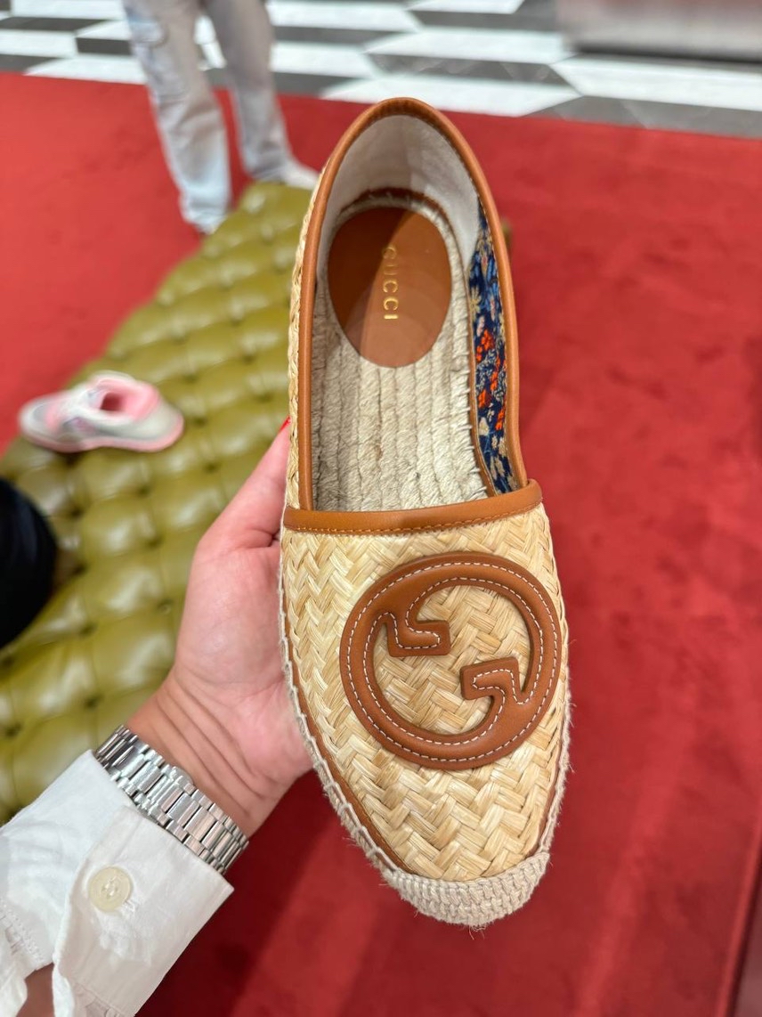 GUCCI Espadrilles side view - Women's luxury Shoes