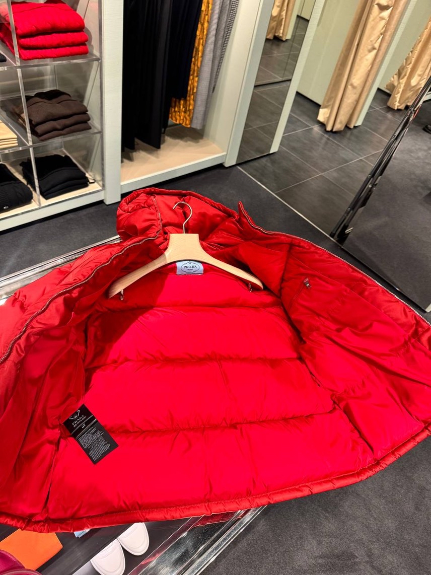 PRADA Down jacket side view - Women's luxury Clothes