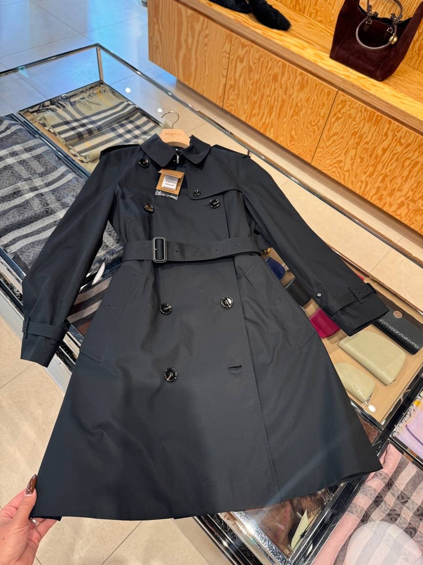 BURBERRY Coats front view - Women's luxury Clothes