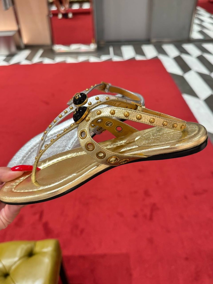 GUCCI Sandals side view - Women's luxury Shoes