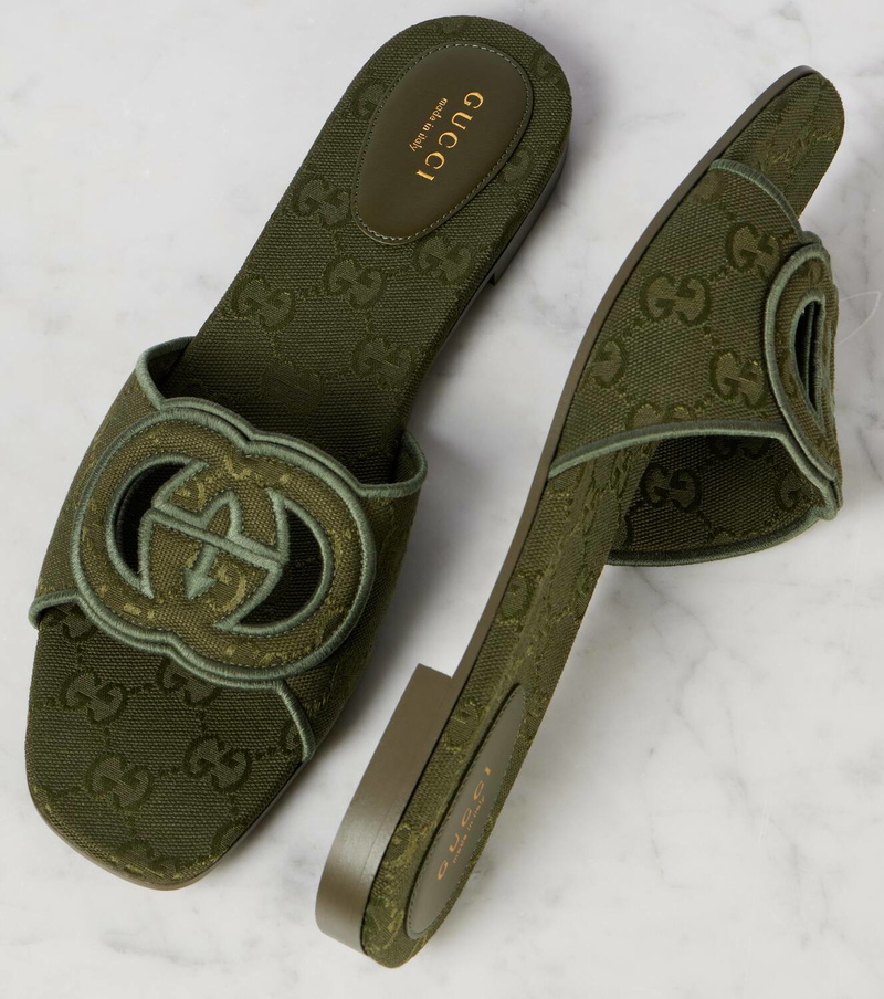 GUCCI Slides front view - Women luxury Shoes
